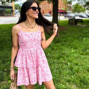 Pink Leopard Mini Dress